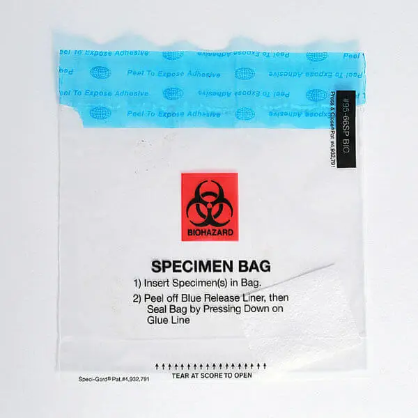 Liquid tight biospecimen bag - MO-3