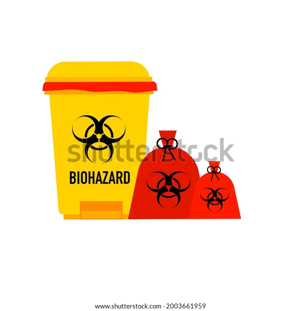 biohazards waste icons trash garbage 600w 2003661959