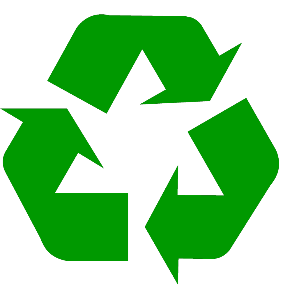 recycling symbol icon solid dark green 1